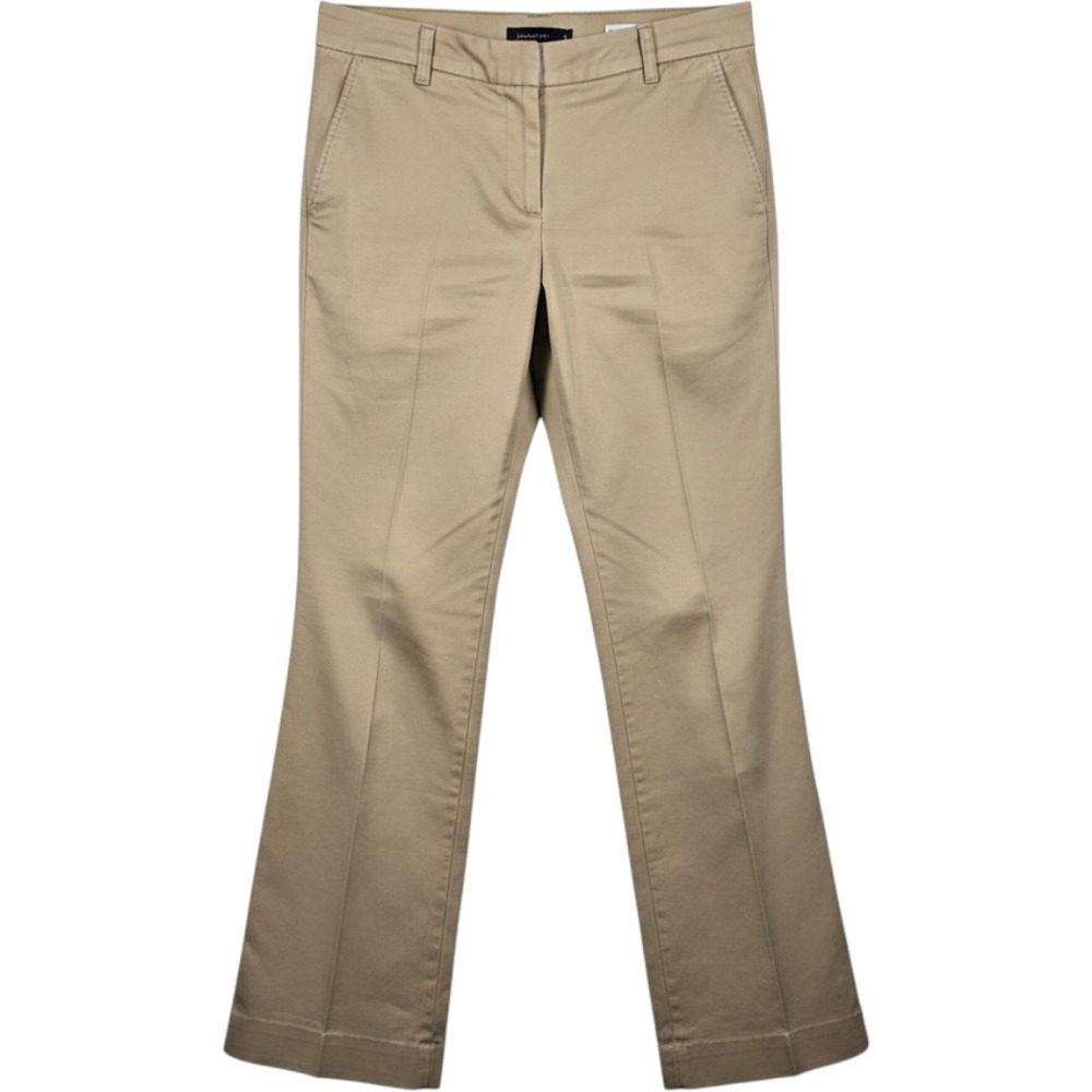 J.Crew Broken-In Chino Classic Twill Wide Leg Khaki Pants Tan Women 10R